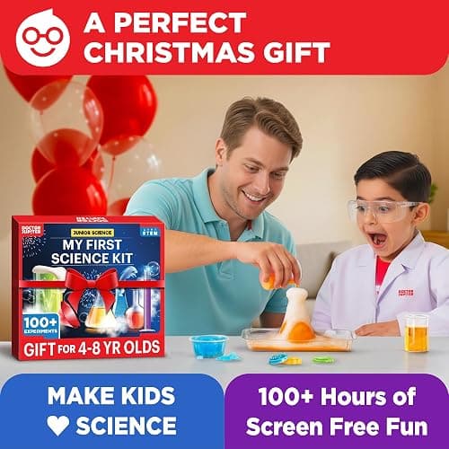 Doctor Jupiter My First Science Kit for Kids Ages 4-5-6-7-8 | Christmas, Birthday Gift Ideas for 4+ Year Old Boys & Girls | Toy Stem Kit with 100+ Experiments | Learning & Educational Projects thumbnail 9