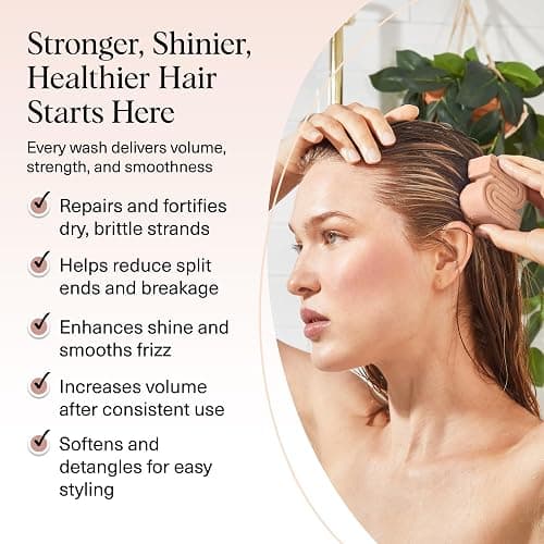 Kitsch Rice Water Shampoo Bar for Hair Growth – Strengthening Hair Shampoo for Men and Women – Reduce Breakage, Boosts Shine – Paraben, Silicone & Sulfate-Free, Vegan Hair Care - 3.2 oz thumbnail 3