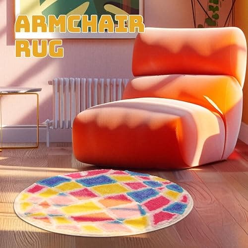 Percozzi 80's Disco Ball Bath Rug 25.5" Music Funky Bathroom Mat Absorbent Tufted Rug Area Mat with Non-Slip Backing Bath Mat for Vintage Retro Rugs Gift for Disco Lover thumbnail 3