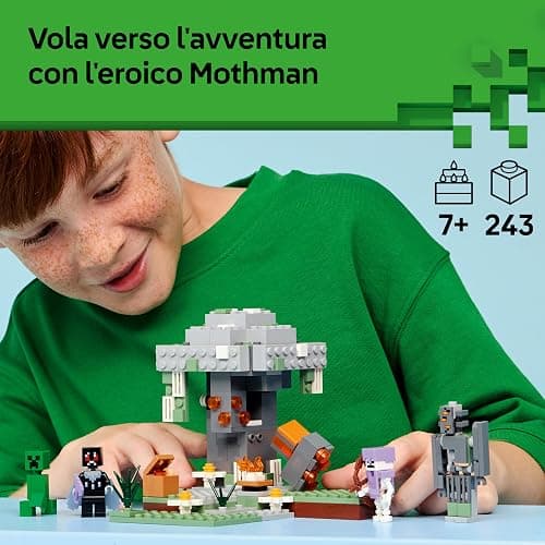 LEGO Minecraft Giardino Pallido - Bioma Giocattolo in Miniatura con Minifigure di Creaking e Mothman, e le Figure di Creeper e di Scheletro - Regalo per Gamer, Bambini e Bambine da 7 Anni - 21586 thumbnail 3