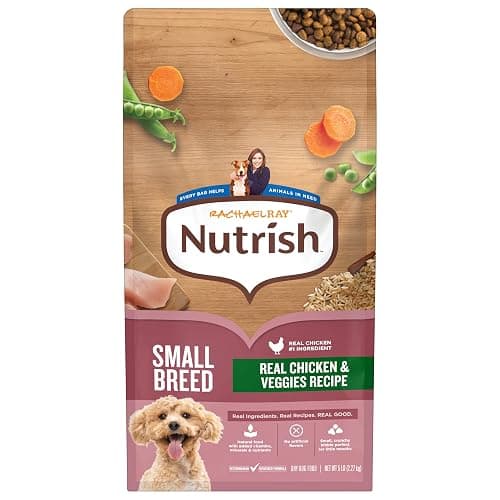 Nutrish Small Breed Dry Dog Food with Chicken, 5 lb. Bag (Rachael Ray) | Suitable for Small Adult Dogs, Veterinarian Reviewed Formula, Made with No Artificial Flavors - Image 1