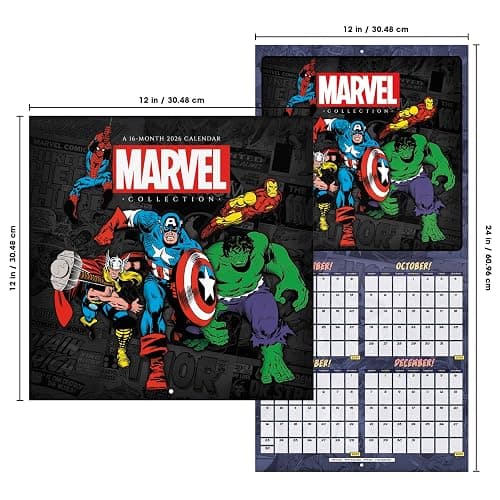 2026 Marvel Comics Wall Calendar thumbnail 7