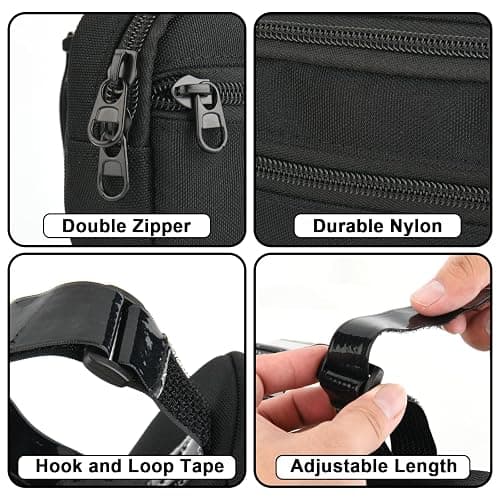 8.   Cosmos Horse Saddle Bag Pommel Pocket Saddle Horn Bag Cell Phone Holder Small Saddle Pouch for Holding Smartphone Keys Cards, Horse Tack Accessories thumbnail 3
