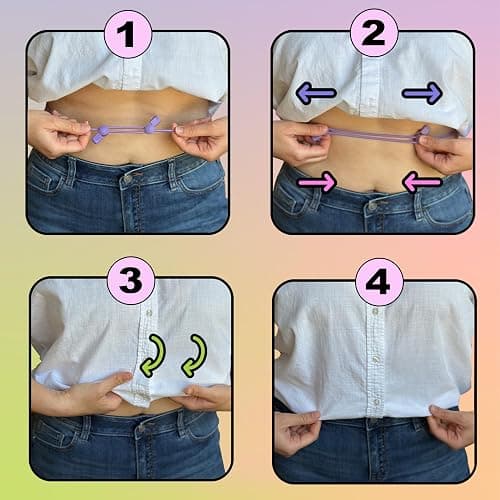 Croptuck Original Adjustable Crop Tuck Waist Band Tool for Tucking Shirt and Sweater Top Size thumbnail 4
