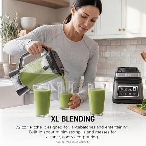 Ninja BN751 Professional Plus DUO Blender, 1400 Peak Watts, 3 Auto-IQ Programs for Smoothies, Frozen Drinks & Nutrient Extractions, 72-oz. Total Crushing Pitcher & (2) 24 oz. To-Go Cups, Black thumbnail 5