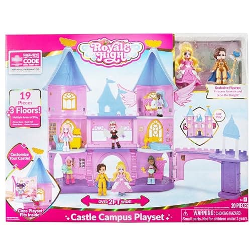 Royale High Castle Campus Playset - (2) Exclusive Dolls, 3 Floors to Explore with 360° Play - 19 Accessories - Virtual Item Code Included - Ages 5+ thumbnail 4