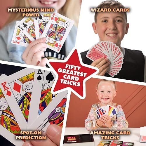 Marvin's Magic - Fifty Greatest Card Tricks Set - Children & Adults Magic Card Deck - Includes Card Illusions, Close up and Mind Reading Tricks - Comes in Gift Set Tin - Suitable for +8 - Cool Stuff thumbnail 6