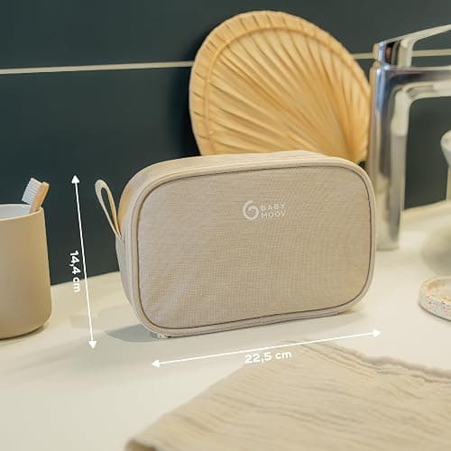 Babymoov Trousse de Soin Bébé - Compacte & Nomade - Dès la naissance - 9 Accessoires Essentiels Soin de Bébé dont Brosse à Cheveux, Thermomètre digital, Thermomètre de bain, Petit Coupe Ongles, Sable thumbnail 7