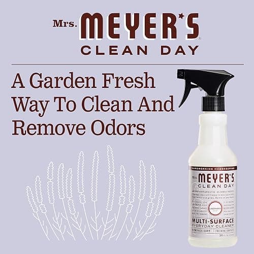 MRS. MEYER'S CLEAN DAY Multi-Surface Everyday Cleaner, Cruelty Free Formula, Lavender Scent, 16 oz- Pack of 3 - 16 Fl Oz (Pack of 3) thumbnail 4