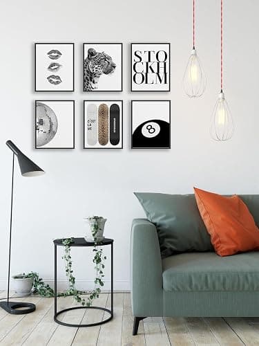TwoDays Stockholm Style Room Decor for Women, Chic Trendy Wall Art for Living Room Aesthetic, Luxury Fashion Posters for Home Bedroom Apartment Dorm (8" X 10", Set of 6, UNFRAMED) thumbnail 6