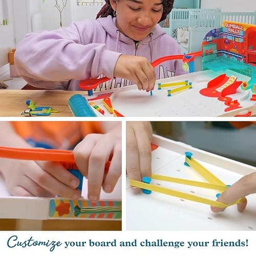 Thames & Kosmos Pinball Machine Maker STEM Experiment Kit Toy of the Year Finalist - Build a Reconfigurable Pinball Machine, Explore Physics, Force, Motion, Gravity, Simple Machines, Gumballs Included thumbnail 5