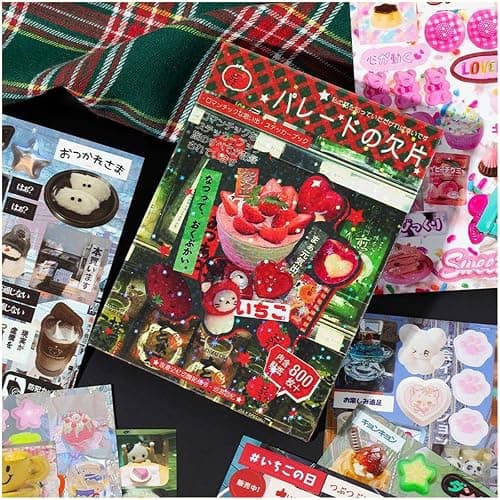 Japanese Aesthetic Sticker Book for Adults – 800+ Retro Manga Style Stickers for Journaling, Planners, Scrapbooking & DIY Crafts (45 Sheets) thumbnail 2