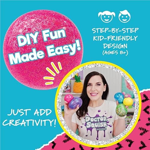 Doctor Squish Squishy Maker Refill Pack | DIY Squishy Making Kit with 10 TPR Balloons and 10 Reusable Clips | Make Your Own Squishies for Kids Ages 8 & Up | 2 Pack thumbnail 7