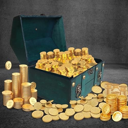 Vintage Wooden Treasure Chest, Jewelry Storage Box with Lock, Classical Storage and Decorative Box, Large Capacity Vintage Decorative Box, Jewelry Storing Storage Organizer for Home Decoration,Green thumbnail 2