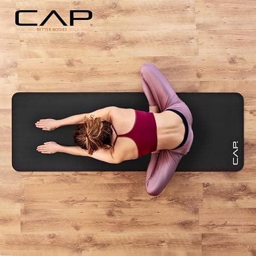 CAP Barbell 1-Inch High Density Exercise Yoga Mat with Strap | Multiple Colors thumbnail 5
