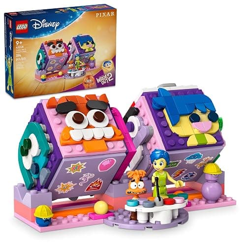 LEGO|Disney Inside Out 2 Mood Cubes from Pixar, Disney Toy Building Kit from The Movie, Fun Fantasy Toy to Share Emotions, Disney Gift Idea for Movie Fans, Girls and Boys, 43248 - Image 1