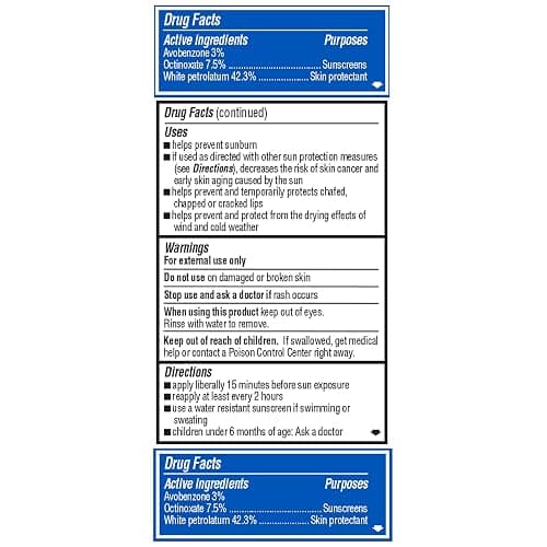 ChapStick Moisturizer Original Lip Balm Tubes, SPF 15 and Skin Protectant - 0.15 Oz (Pack of 3) thumbnail 5