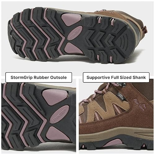 Peter Storm Women's Buxton Waterproof Walking Boots with High Traction Rubber Sole & Speed Lacing, Breathable, Lightweight, Durable & Vegan Friendly Footwear, Ideal for Hiking & Trekking thumbnail 5