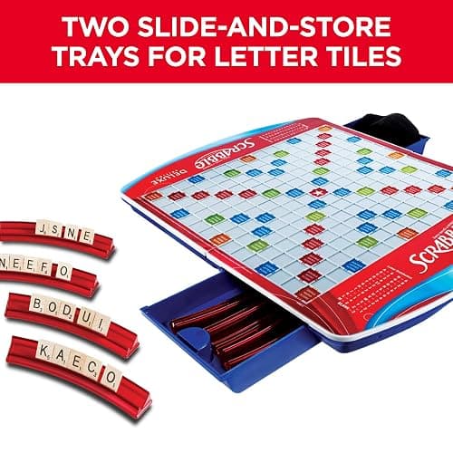 Hasbro Gaming Scrabble Deluxe Edition Board Game, (Amazon Exclusive) thumbnail 7
