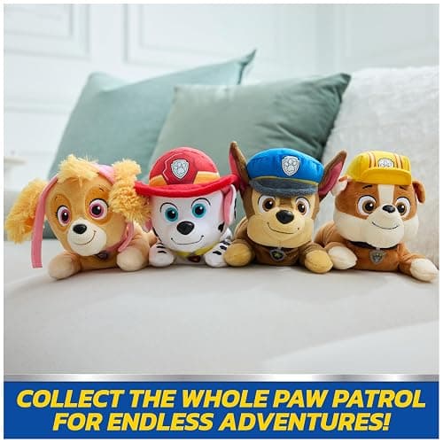 Paw Patrol GUND Chase Plush, Official Lounging Chase Plush Toy, Weighted Stuffed Animal, Sensory Toy for Ages 1 and Up, 8” thumbnail 8