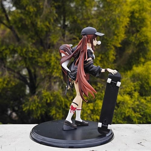 GOLEHS Genshin Impact Hu Tao Skateboard Figurine – 9 Inches Tall, 7 Inches Wide – Collectible Action Figure thumbnail 4