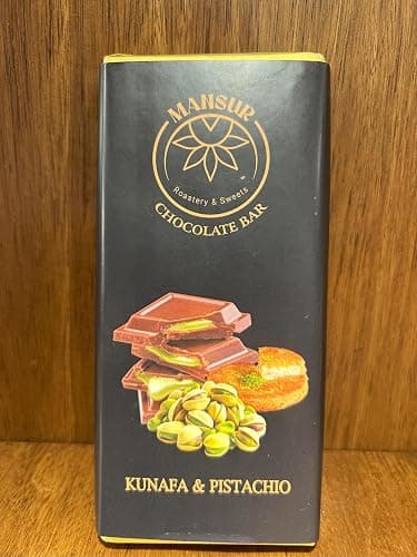 Viral DUBAI Chocolate | Large Size 6.7 oz (190g), Milk Chocolate Bar, Pistachio Knafeh Flavor by MANSUR Est. 1891 | Ideal for Christmas, Birthdays, Easter, Anniversaries, Thanksgiving & Special Treats thumbnail 5