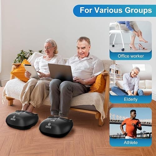 COMFIER Shiatsu Foot Massager with Heat,Vibration,Rolling Compression,FSA Eligible Feet Massager Machine for Plantar Fasciitis,Neuropathy Pain, Fits Size up to 13“,Christmas Gifts for Women,Men,HSA thumbnail 5