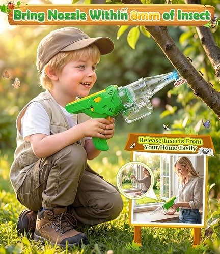 Bug Catcher for Kids 3-12, Bug Vacuum Bugs Catching Release Kit, Magnifying | Glass Bug Collector Butterfly Net Bugs Grabber Insect Catcher Tweezers, SOLIEHOO Boys Outside Explorer Toys Birthday Gift thumbnail 5