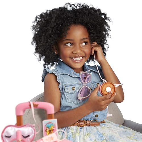 Disney Princess Travel Suitcase Play Set for Girls with Luggage Tag by Style Collection, 17 Pretend Play Accessoriespiece Including Travel Passport! for Ages 3+ thumbnail 4