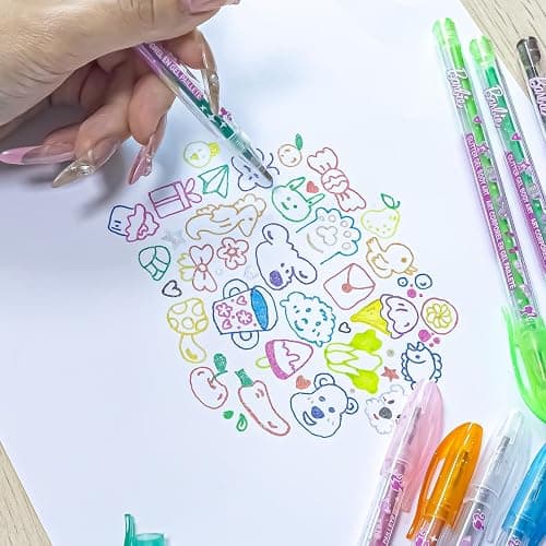 Barbie 16 Piece Glitter Pen Body Art Set, Glittery and Bright Colors, Ages 3+ by Townley Girl thumbnail 7