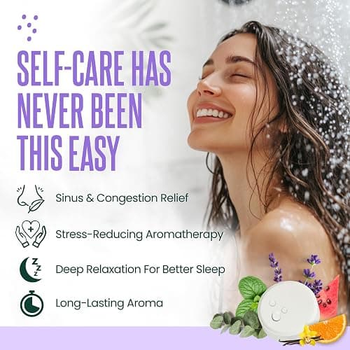 Cleverfy Shower Steamers Aromatherapy - Birthday Gifts for Women, Mom, Wife, Grandma, Her, Best Friend, Daughter, Sister, Teens & Girlfriend - College Essentials for Girls - Teacher Gifts - 6 Tablets thumbnail 3