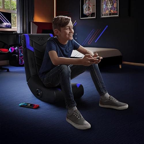 X Rocker Video Gaming Floor Rocker Chair, Built-in Audio, Foldable, for Gamers, Bedroom, or Game Room for Boys, Girls, Teens 5-17, Gifts for Gamers thumbnail 2