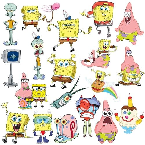 Spongebob Squarepants Sticker Pack 200ct – Die Cut Vinyl Large Deluxe Variety Set for Laptop, Water Bottle, Scrapbooking, Tablet & Indoor/Outdoor Use thumbnail 4