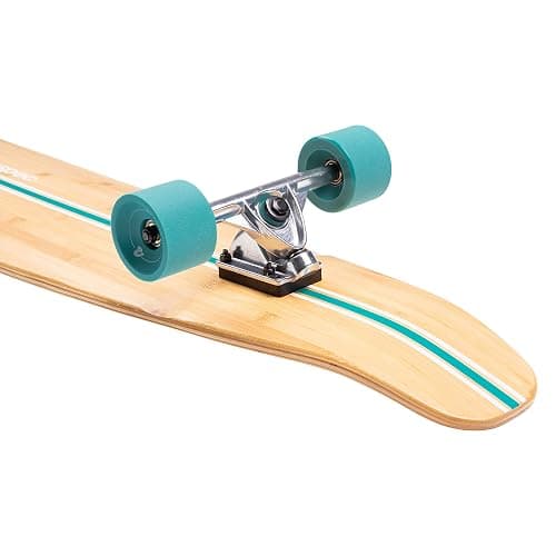 Retrospec Zed Pintail & Cruiser Longboard Adult Skateboard - 44in Bamboo & Canadian Maple Deck with ABEC-7 Bearings, 70mm PU Wheels for Commuting & Carving thumbnail 4