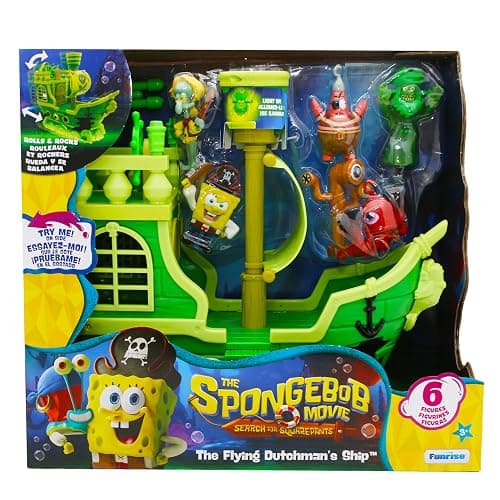 SpongeBob Squarepants Movie: The Search for Squarepants - The Flying Dutchman’s Ship Playset with 6 Exclusive Figures, Lights, Motion & Hidden Features for Kids Ages 3+ thumbnail 6