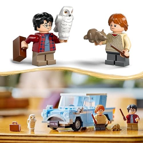 LEGO Harry Potter Flying Ford Anglia Car Toy for 7 Plus Year Old Kids, Boys & Girls, Buildable Model with Ron Weasley Character Minifigure and Hedwig the Owl Figure, Wizarding World Gifts 76424 thumbnail 6