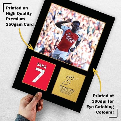 HWC Trading Bukayo Saka Gifts Printed Signed Autograph Picture for Football Fans and Supporters (ID-005052) - A4 Print Only thumbnail 3