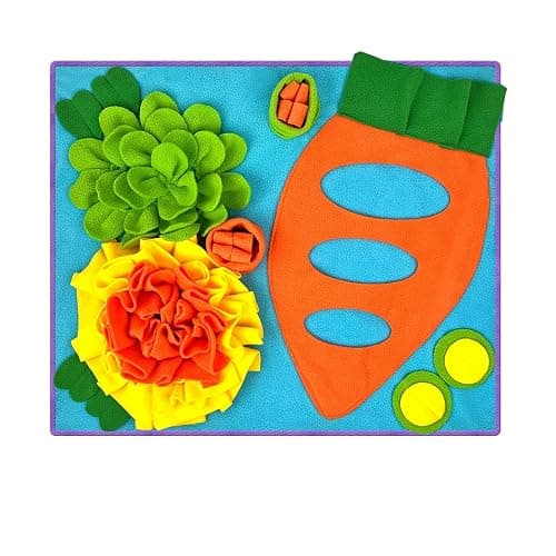 Rabbit Hay Feeder Bunny Foraging Mat Interactive Pet Foraging Toy for Bunny Guinea Pig Chinchillas Hamster Ferrets Small Animals thumbnail 4