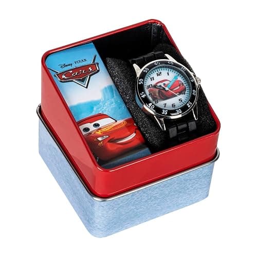 Accutime Disney Pixar Cars Lightning McQueen Time-Teaching Watch for Kids with Interactive Racing Dial thumbnail 5