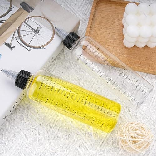 Cosywell Applicator Bottle for Hair Dye 8.5oz 2 Pack With Graduated Scale, Twist-On Top Tip Cap, Empty Plastic Color Oil Squeeze Bottles thumbnail 6
