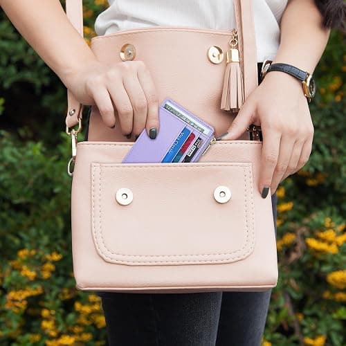 Sodsay Card Case Slim Front Pocket Wallet for Women Credit Card Holder with Keychain | Slim, Credit Card Holder, Front Pocket, with Keychain thumbnail 9