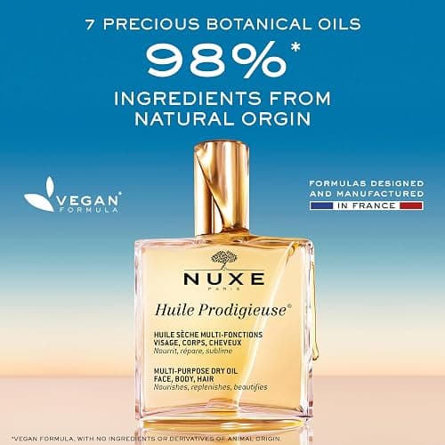 Nuxe Huile Prodigieuse Multi-Purpose Dry Oil - Radiant Glow and Lightweight Hydration for Face, Body & Hair. Nourishes, Repairs and Enhances - 1.6 Fl Oz (Pack of 1) thumbnail 3