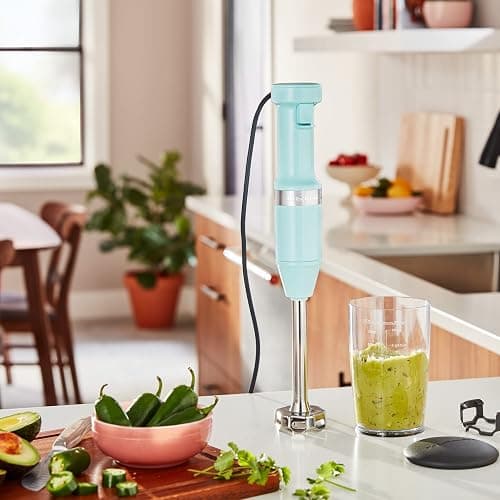 KitchenAid Variable Speed Corded Hand Blender KHBV53, Ice Blue thumbnail 2