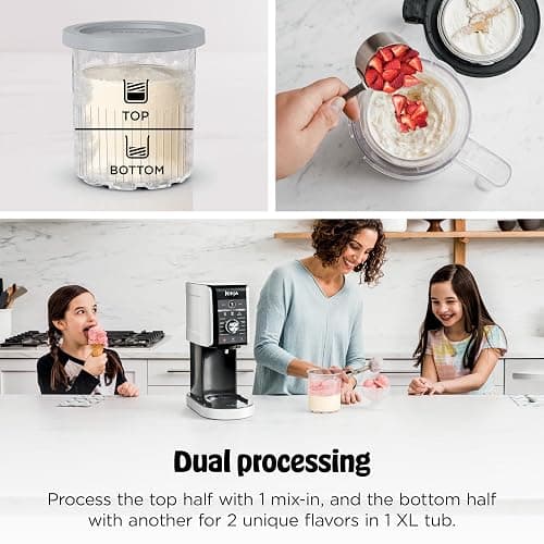 Ninja CREAMi XL Deluxe 11-in-1 Ice Cream & Frozen Treat Maker, NC501 | Ninja® CREAMi® XL Deluxe turns almost anything into ice cream, sorbet & gelato, with 24 oz. XL Tubs for the whole family. thumbnail 6