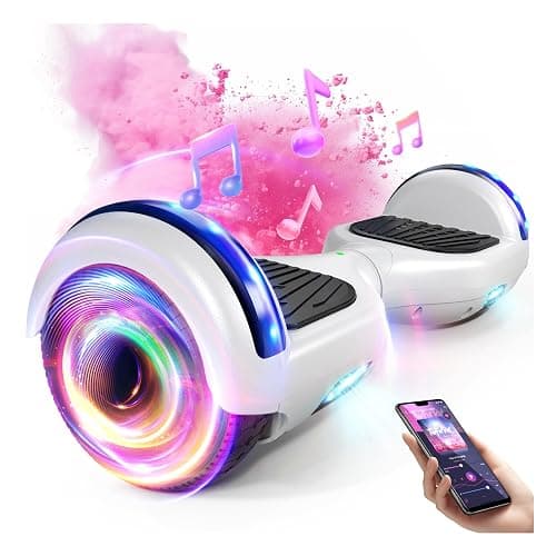 SISIGAD Scooter, 6.5" Flash Wheels & Corlorful LED Lights, All for Girls Boys Kids Ages 6+ - Image 1