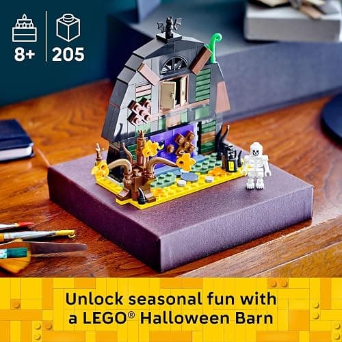 LEGO Halloween Barn Building Toy - Room Decor & Pretend Play Set for Boys & Girls, Ages 9+ - Halloween Toys & Crafts for Kids - Gift Idea - W/Scary Skeleton Minifigure - 40721 thumbnail 2