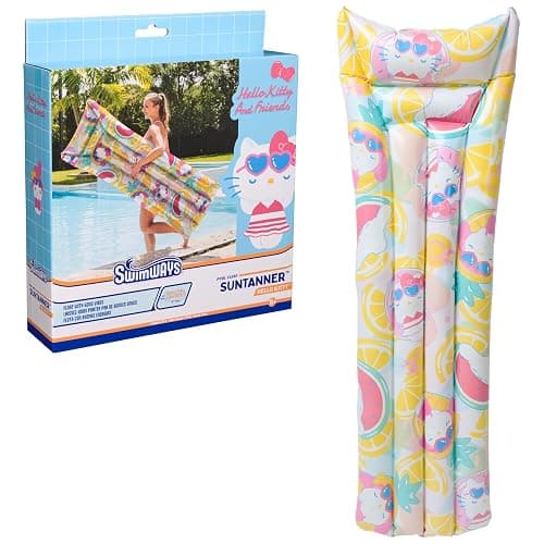 Swimways Hello Kitty Suntanner Pool Float, Inflatable Pool Floats & Kids Pool Toys, Swimming Pool Accessories & Beach Essentials for Teens Aged 14 & Up - Image 1