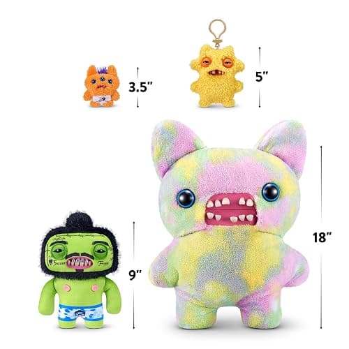 Fuggler Fugg Stars 9-Inch Plush Toy (Rhymer Mcslimer) by ZURU – Funny Ugly Monster Stuffed Animal with Human-Like Teeth, Collectible Plush for Kids, Tweens, Teens, Adults & Plush Fans thumbnail 9