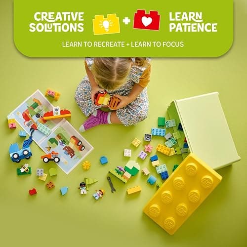LEGO DUPLO Classic Cars and Trucks Brick Box Building Blocks - Learning & Educational STEM Toys for Toddlers, Ages 1.5+ Years - Develops Fine Motor Skills - Gift for Christmas - 10439 thumbnail 3