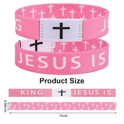 Meajjew Daily Bible Verse Bracelet, Christian Bracelet for Women Men, Christian Jesus Jewelry Gifts Wristband thumbnail 4